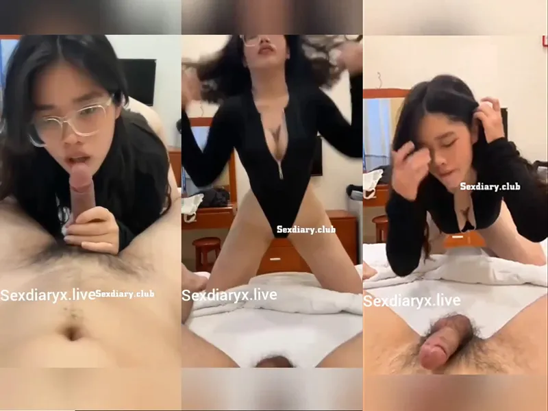 Em rau vú bự kính cận liếm chim điêu luyện